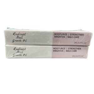 Radiant White Nail Growth Oil 2PK Moisturize Strengthen Brighten Cuticle Pen New